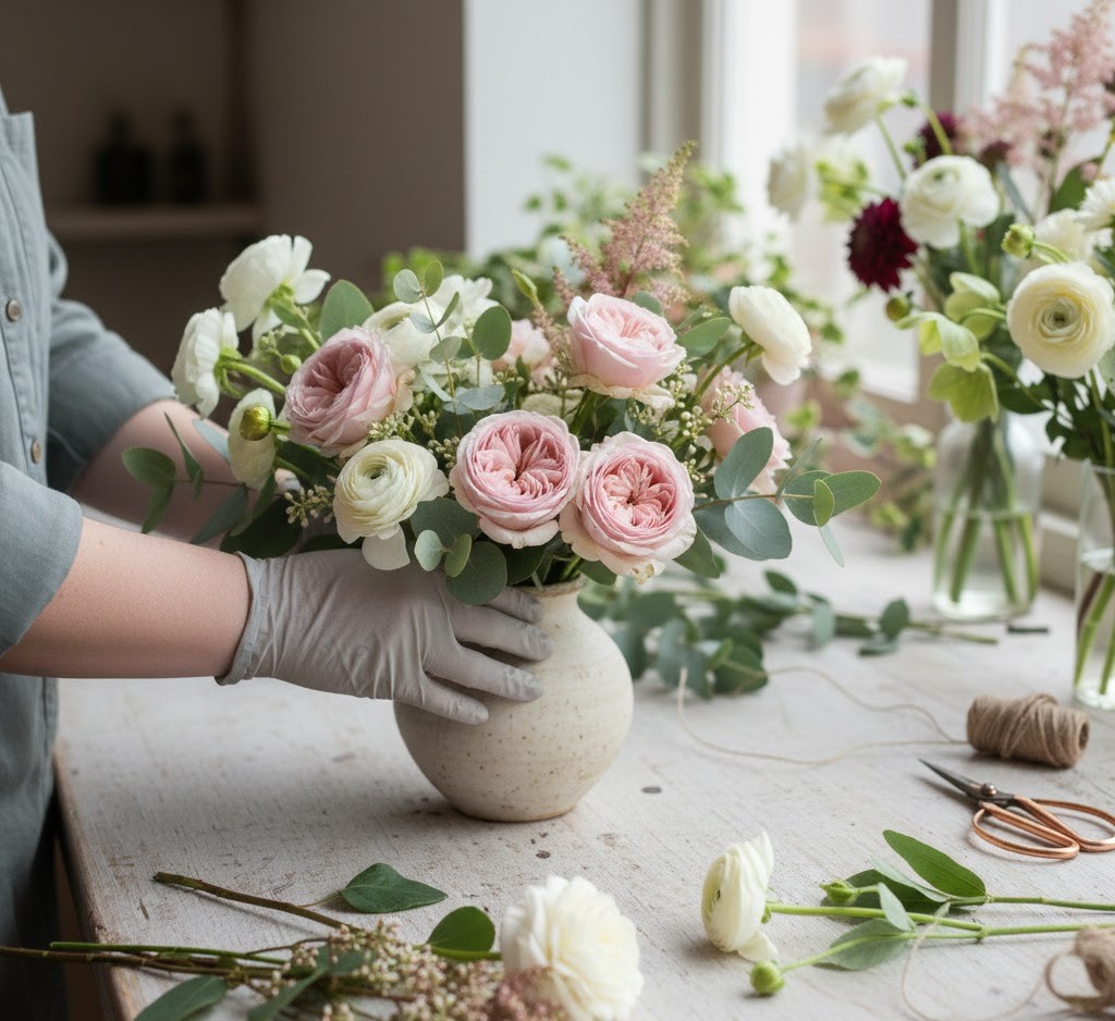 Keskipöytäasetelma työpaja